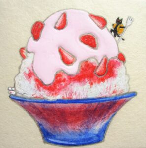 かき氷登山（いちごver）